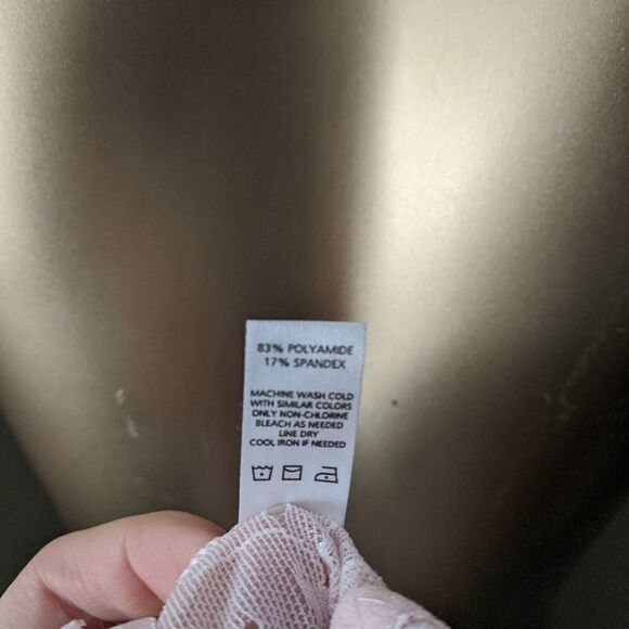 Joe's Jeans Lace Bralette Bandeau Pastel Pink M/L - Picture 4 of 6